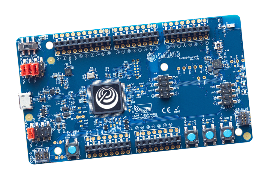 Apollo2<br>Evaluation Board<br>AMAPHEVB