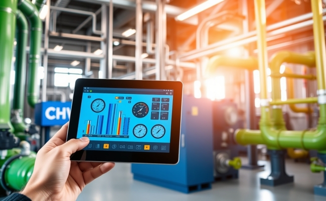 OK Flux Schnell A hightech industrial facility with a focus on a 0